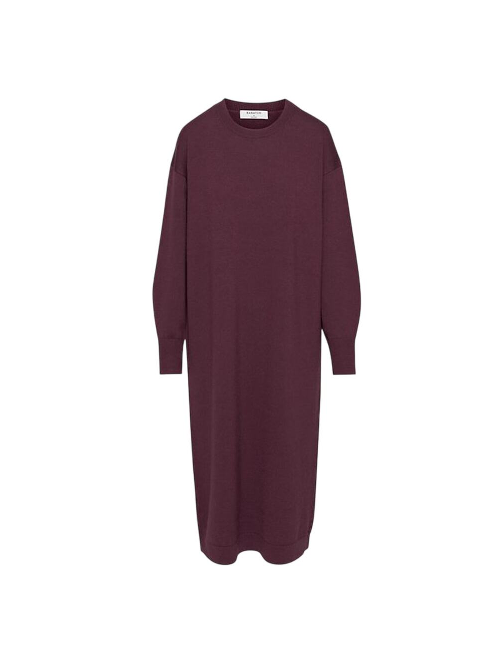 Babaton Cozy Rich Maroon Kruger Sweater Dress Size S